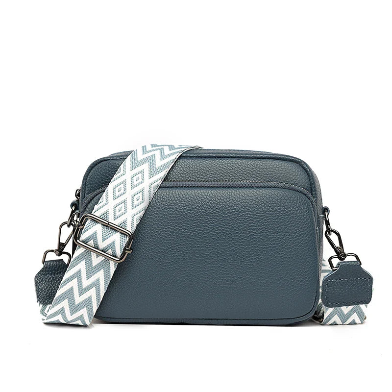 Kensington ādas Crossbody soma un aksesuāri